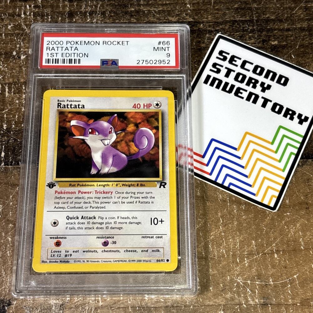 2000 Pokemon Rocket 1st Edition #66 Rattata PSA 9 MINT